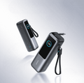 A1695 Power Bank 165W High Power Mobile Charger with Retractable Cable Fast Charging for Smartphones Tablets and Laptops.